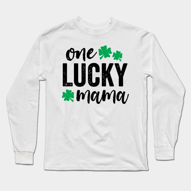 One Lucky Mama Long Sleeve T-Shirt by DetourShirts